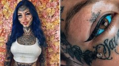 Elle devient aveugle pendant trois semaines après s'être fait tatouer le blanc des ses yeux en bleu