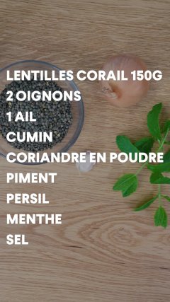 keftas de lentilles