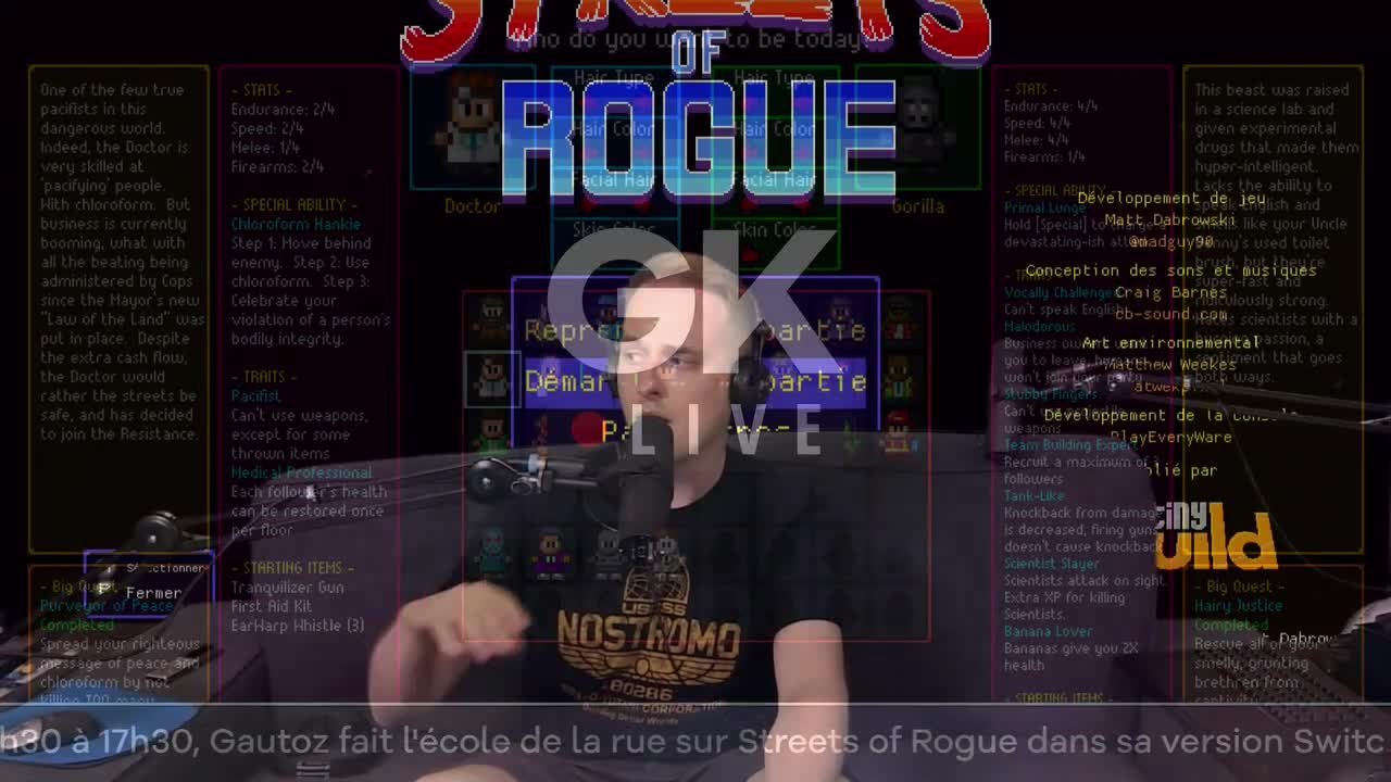 يعود Gautoz إلى مدرسة الشارع مع Streets of Rogue