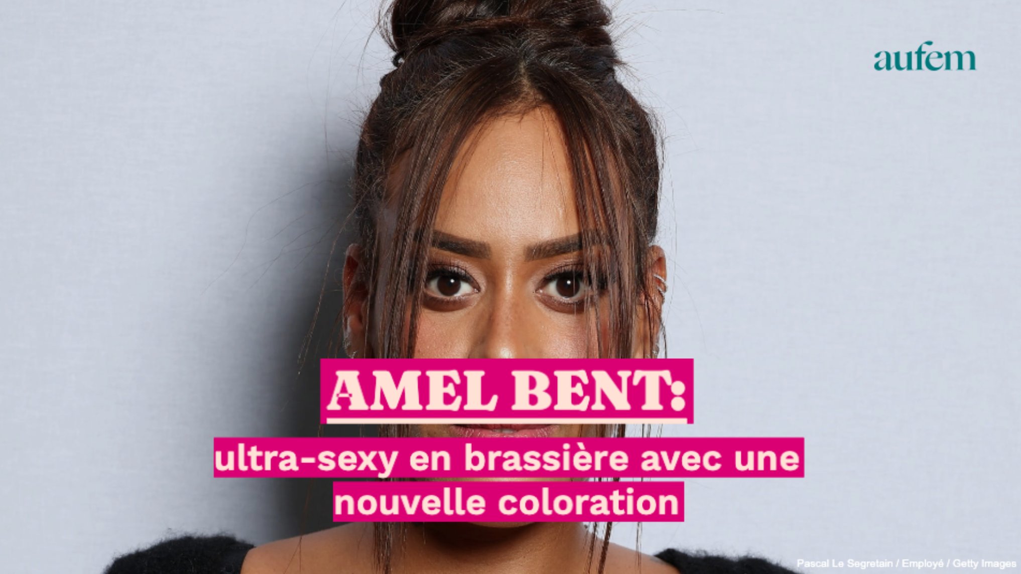 Amel Bent, ultra-sexy en brassière avec une nouvelle coloration