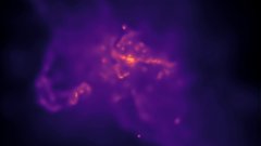 Simulation de la formation d'une galaxie