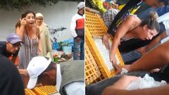 Une militante vegan (et touriste) mord un vendeur de poulet sur un marché (Maroc)