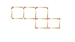 Enigme : vous devez réaliser 4 carrés en ne bougeant que 2 allumettes