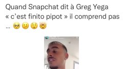 Greg Yega  Supprimé de Snapchat, il pète un câble !
