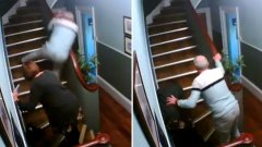Un couple ayant bien bu, partage la vidéo de leur tentative de monter les escaliers de chez eux