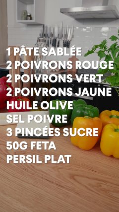 tarte fine poivrons feta