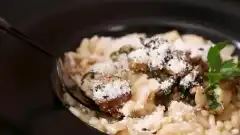 Le délicieux risotto aux champignons