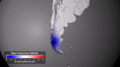 Évolution de la masse des glaces du Globe entre 2003 et 2010
