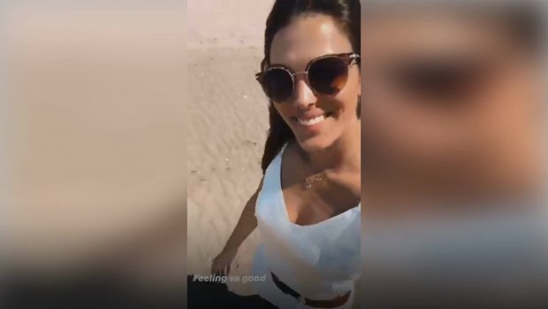 Iris Mittenaere profite de son week-end ensoleillé, en famille, au Touquet !