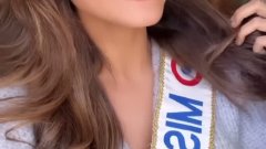 Diane Leyre (Miss France 2022) : Elle revêt son écharpe ainsi que sa couronne pour une occasion spéciale