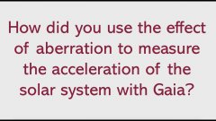 Gaia : données préliminaires