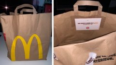 Le poisson d'avril de Burger King a surpris de nombreux clients, qui ont reçu leurs commandes dans des sacs McDonald's