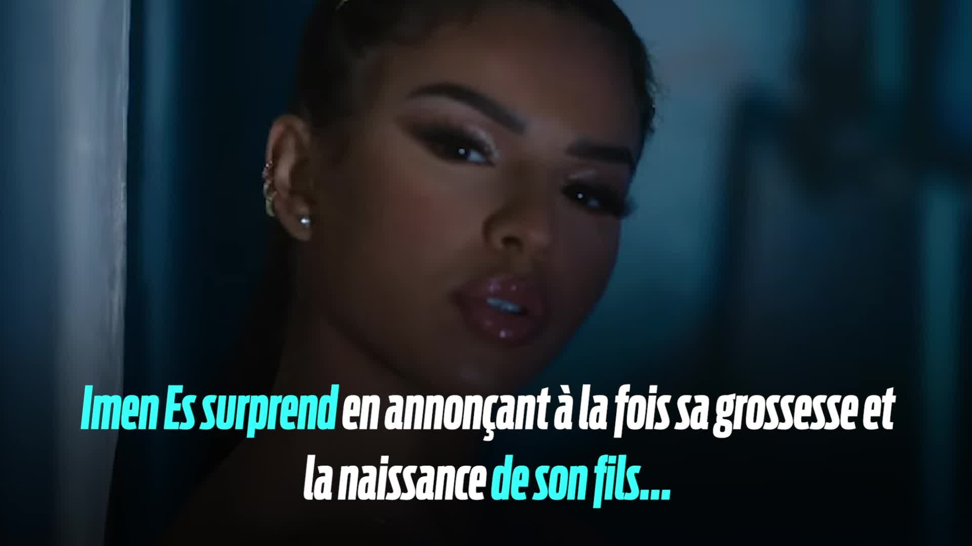 Imen Es Et Son Fils Imen Es surprend en annonçant à la fois sa grossesse et la naissance de son  fils