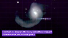 Les explosions massives d'une galaxie active