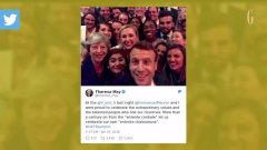 L'incroyable selfie d'Emmanuel Macron avec Theresa May