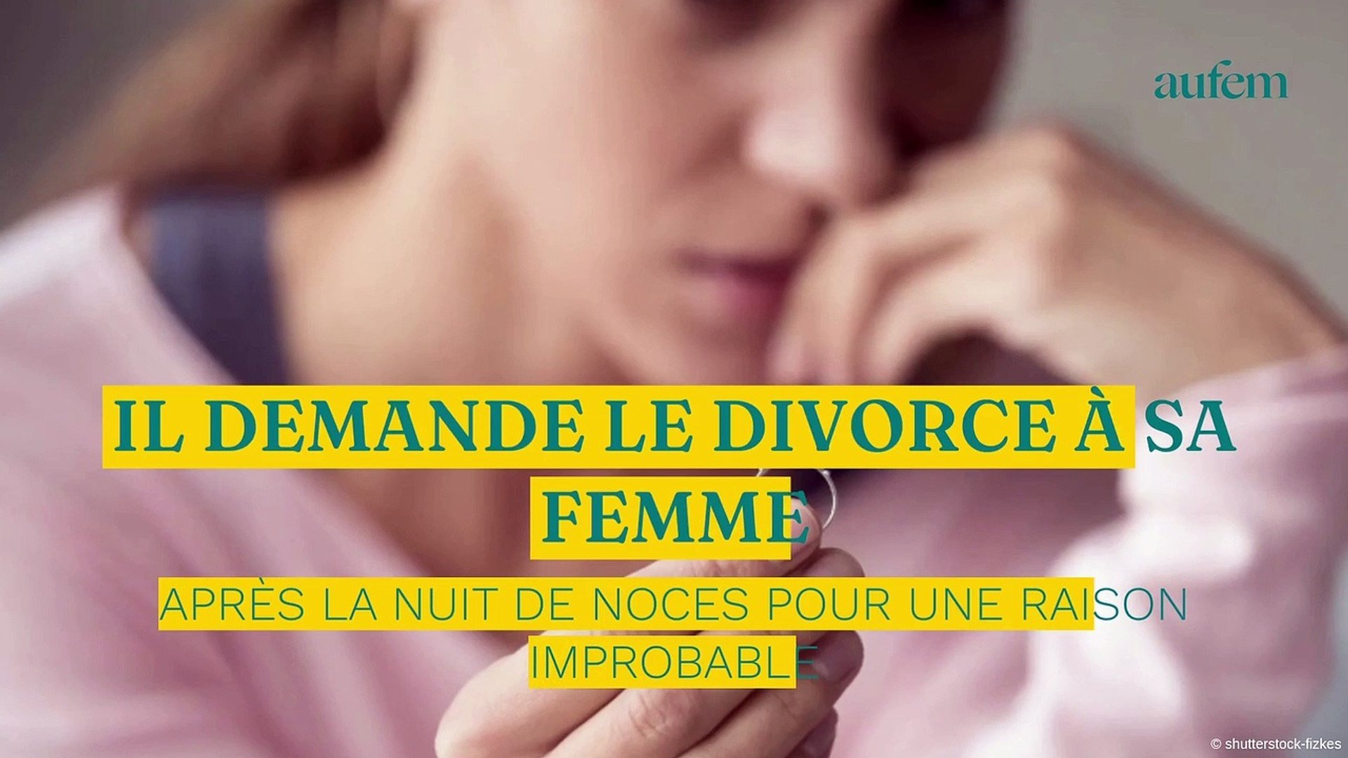 Il demande le divorce à sa femme après la nuit de noces pour une raison  improbable