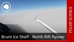 Brunt Ice Shelf - survol du Rift Nord | Futura