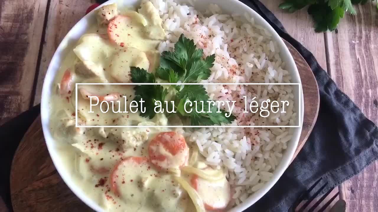 Recette - Poulet au curry en vidéo 