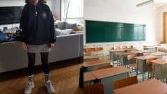 Cette jeune collégienne de 12 ans a été renvoyée de son école car sa jupe et ses collants n'étaient... « pas assez opaques »