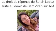 Sarah Lopez : Critiquée par Sam Zirah, elle lui répond !