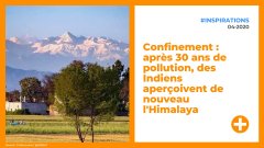 Confinement : après 30 ans de pollution, des Indiens aperçoivent de nouveau l'Himalaya